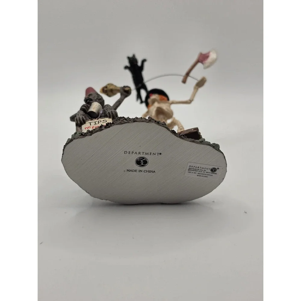 Department 56 Halloween Village Funny Bones Skeleton Monkey Circus 4030780